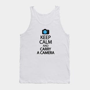 Keep calm and carry a camera Tank Top